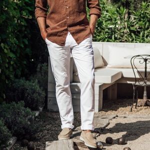 NWT🇫🇷 Les Canebiers Chino Tartane Pants - White
